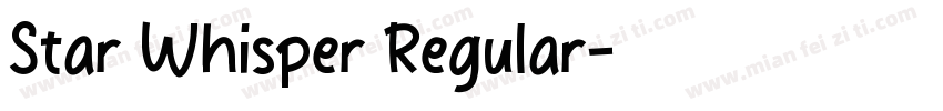 Star Whisper Regular字体转换